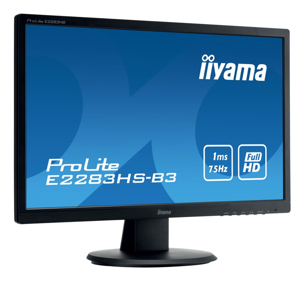 IIYAMA used οθόνη E2283HS-B3 LED, 21.5", Full HD, VGA/HDMI/DisplayPort, Grade A