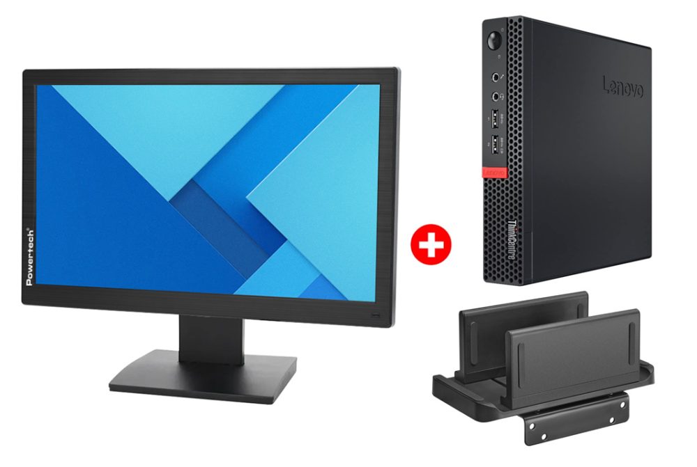 LENOVO PC ThinkCentre M910q Refurbished Grade A Repainted, οθόνη αφής 15.6" & βάση PC