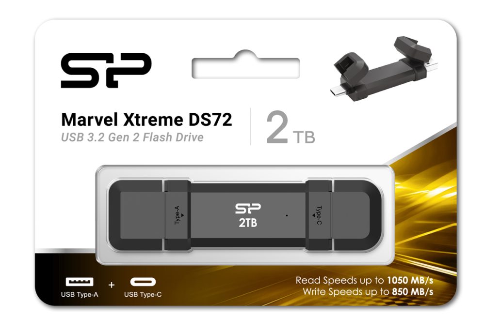 SILICON POWER εξωτερικός SSD Marvel Xtreme DS72, USB-C/USB 3.2, 2TB, μαύρο - Image 5