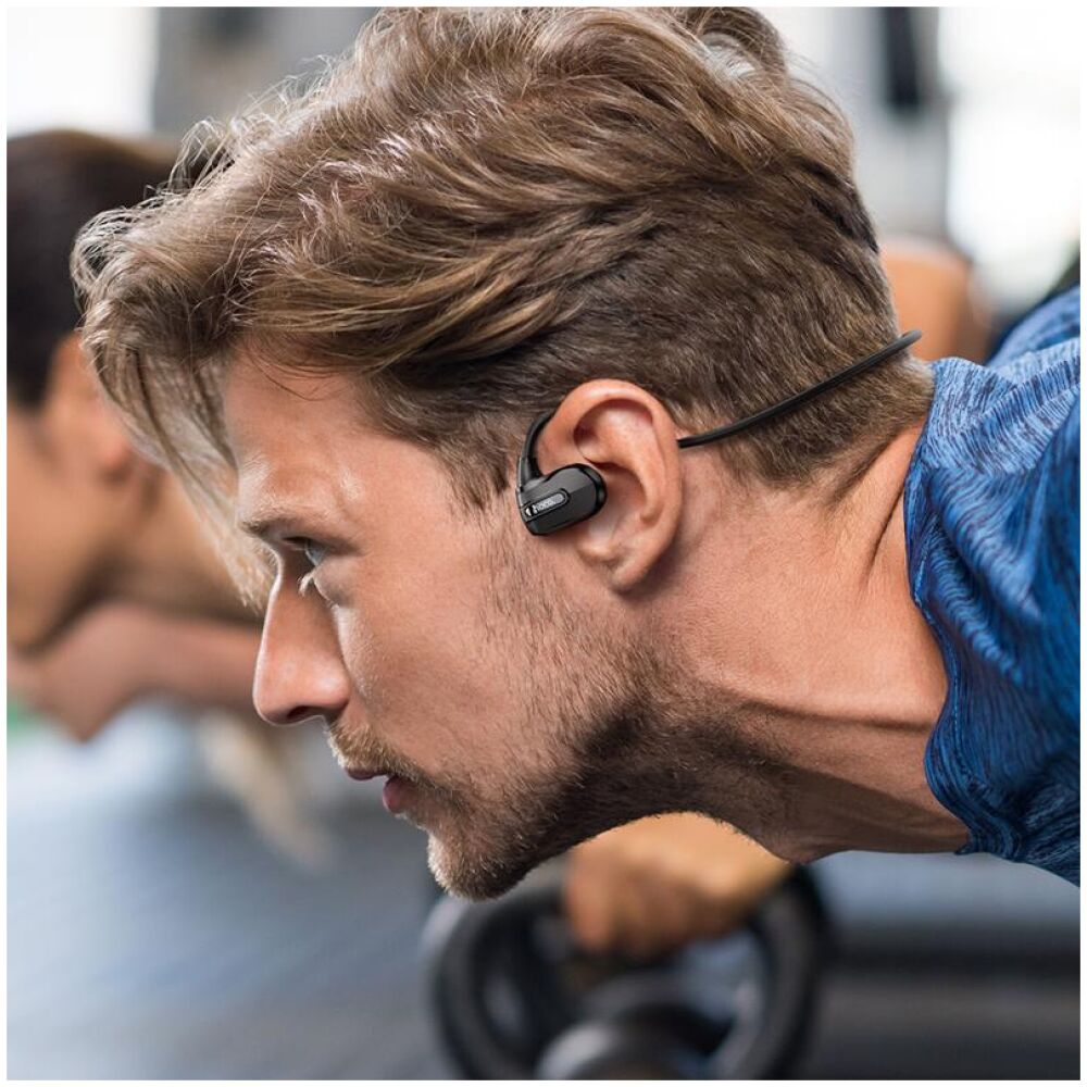 HOCO ES63 ΑΚΟΥΣΤΙΚΑ HANDSFREE GRACEFUL AIR CONDUCTION, ΜΑΥΡΟ - Image 4