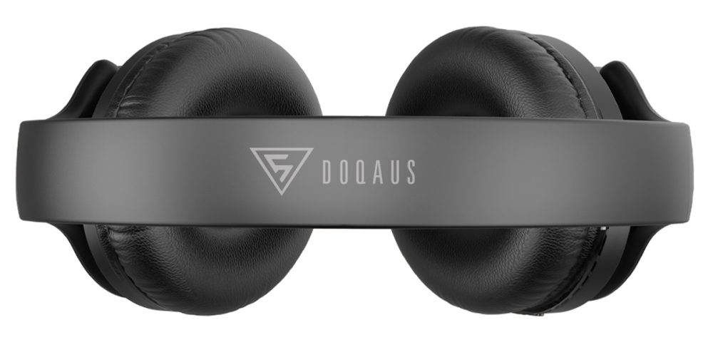 DOQAUS headphones DESIGN 1, ασύρματα & ενσύρματα, Φ40mm, 600mAh, μαύρα - Image 2