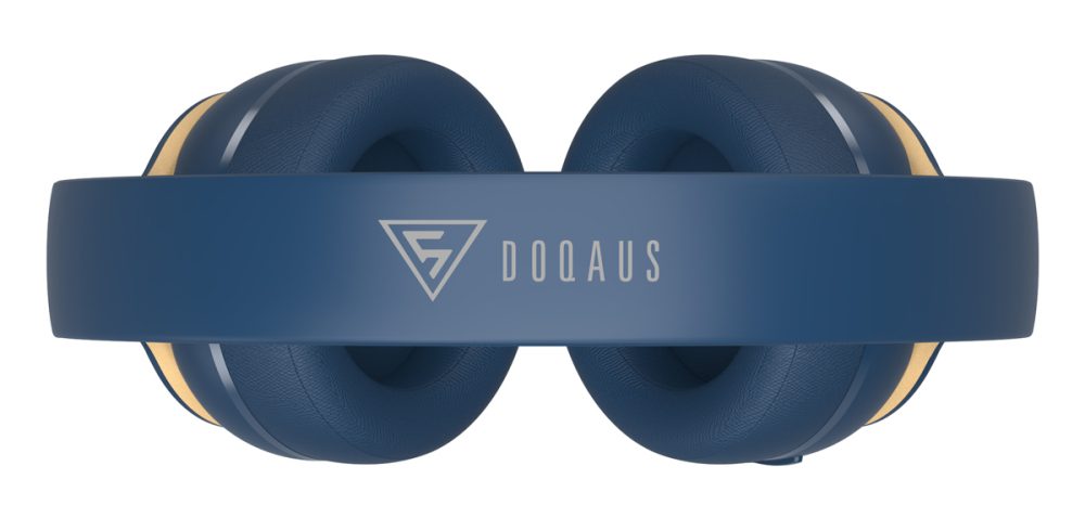 DOQAUS headphones DESIGN 3, ασύρματα & ενσύρματα, Φ40mm, 600mAh, μπλε - Image 2