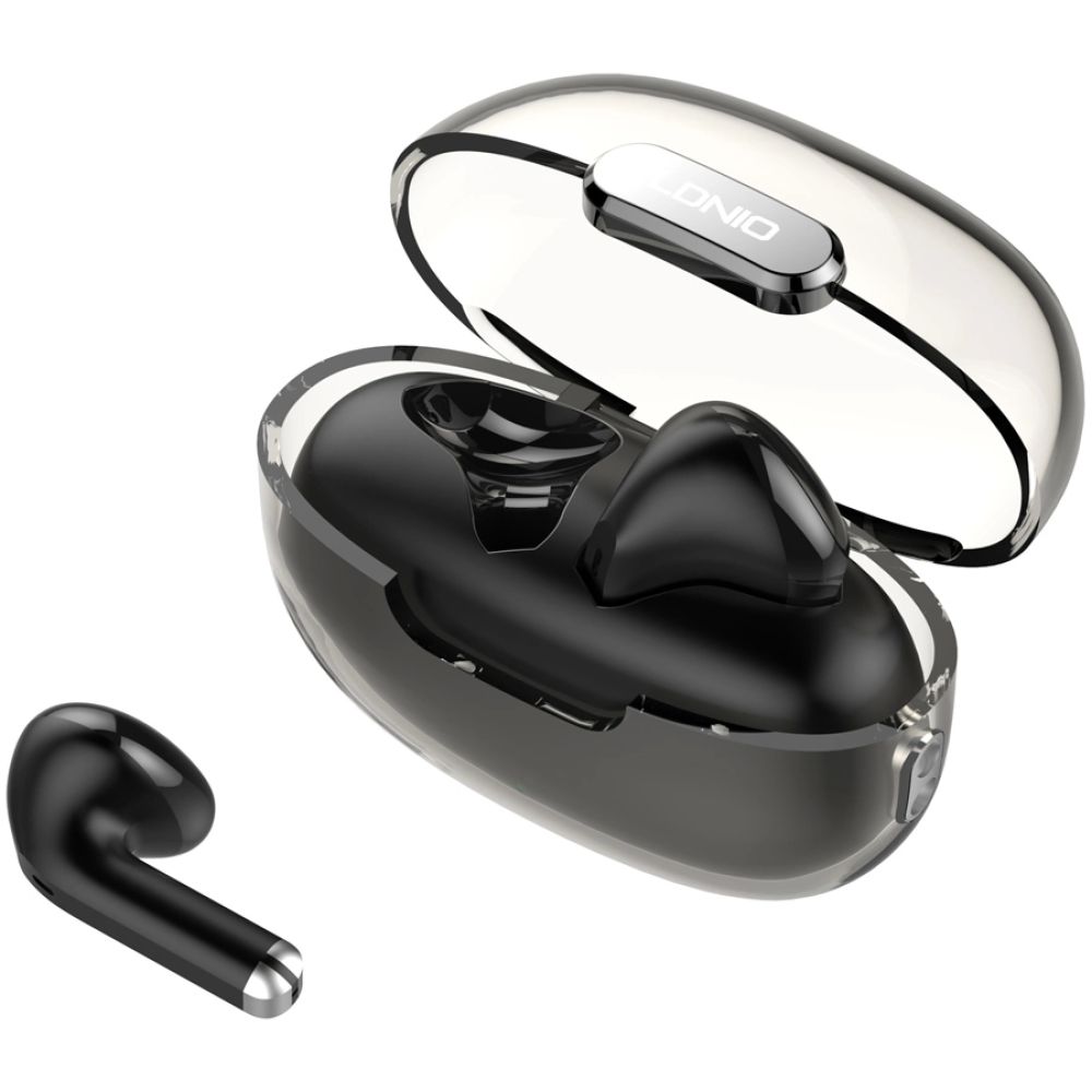 LDNIO earphones με θήκη φόρτισης T03, True Wireless, μαύρα - Image 8