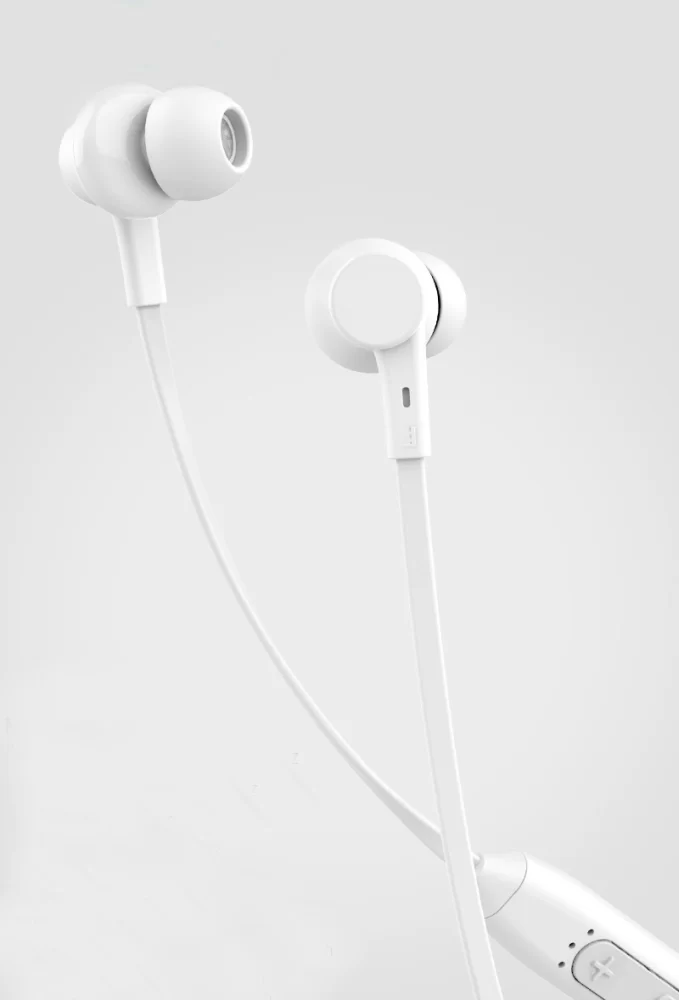 CELEBRAT bluetooth earphones A20 με μαγνήτη, 10mm, BT 5.0, λευκά - Image 2