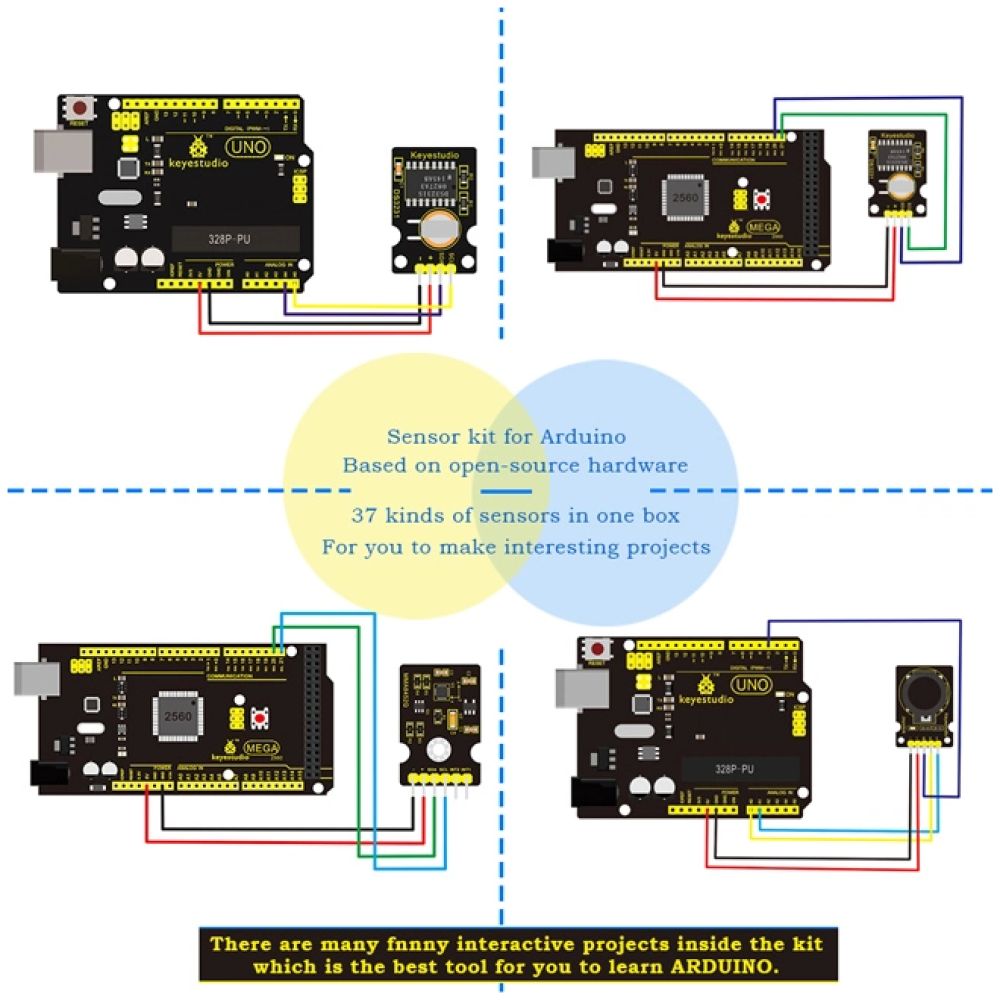 KEYESTUDIO 37 in 1 Sensor V2.0 kit για Arduino KS0399 - Image 2