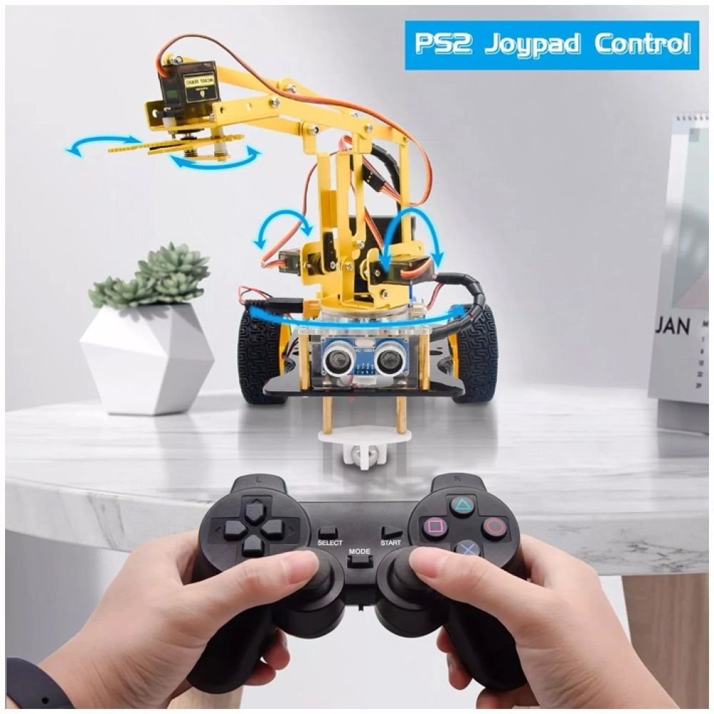 KEYESTUDIO 4DOF mechanical robot arm car kit KS0520, για Arduino - Image 2