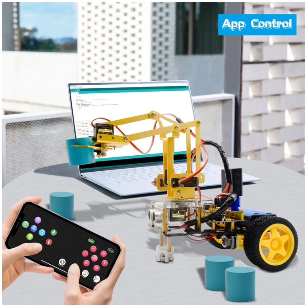 KEYESTUDIO 4DOF mechanical robot arm car kit KS0520, για Arduino - Image 3