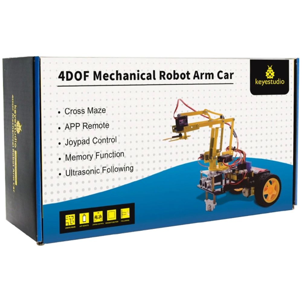 KEYESTUDIO 4DOF mechanical robot arm car kit KS0520, για Arduino - Image 7