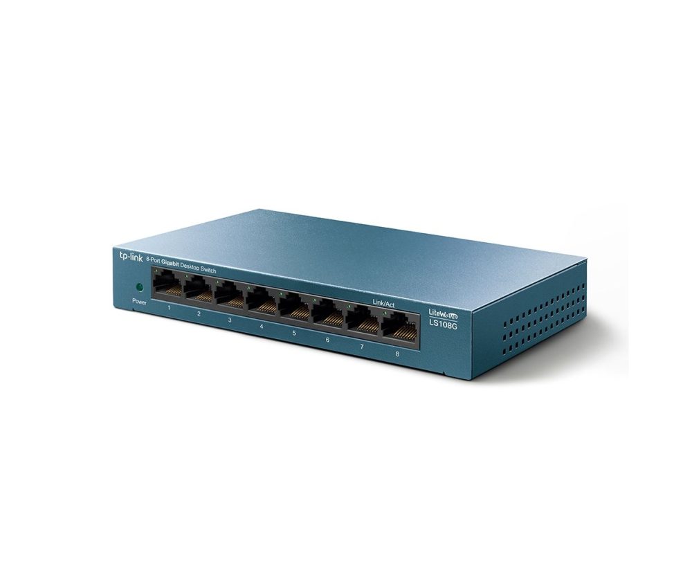 TP-LINK Desktop Switch LS108G, 8-port 10/100/1000Mbps, Ver. 1.0