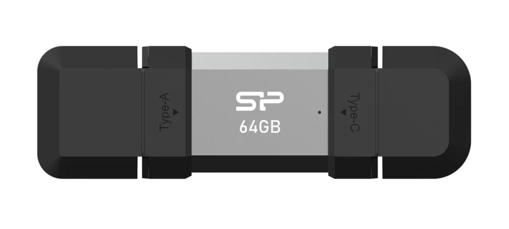 SILICON POWER USB Flash Drive C51, USB/USB-C, 64GB, 120MBps, ασημί - Image 4