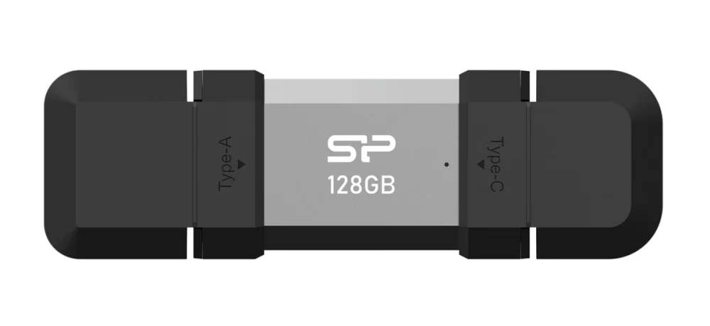 SILICON POWER USB Flash Drive C51, USB/USB-C, 128GB, 120MBps, ασημί - Image 2