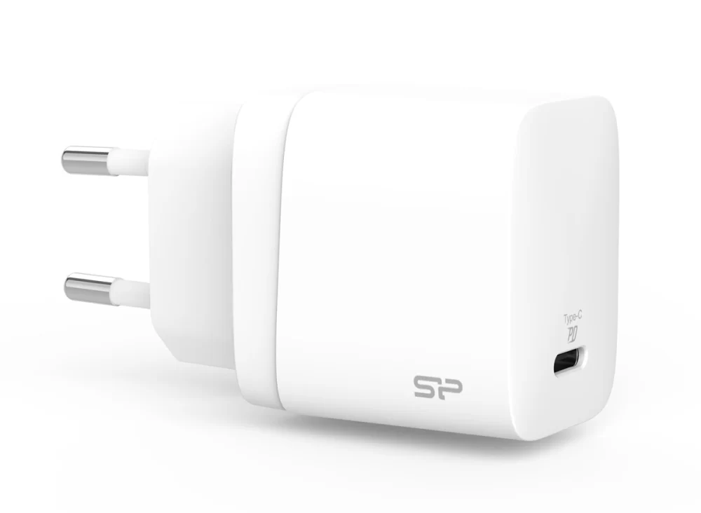 SILICON POWER φορτιστής τοίχου QM10 με καλώδιο, USB-C, 18W, MFi, λευκός - Image 3