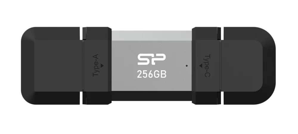 SILICON POWER USB Flash Drive C51, USB/USB-C, 256GB, 200MBps, ασημί - Image 2