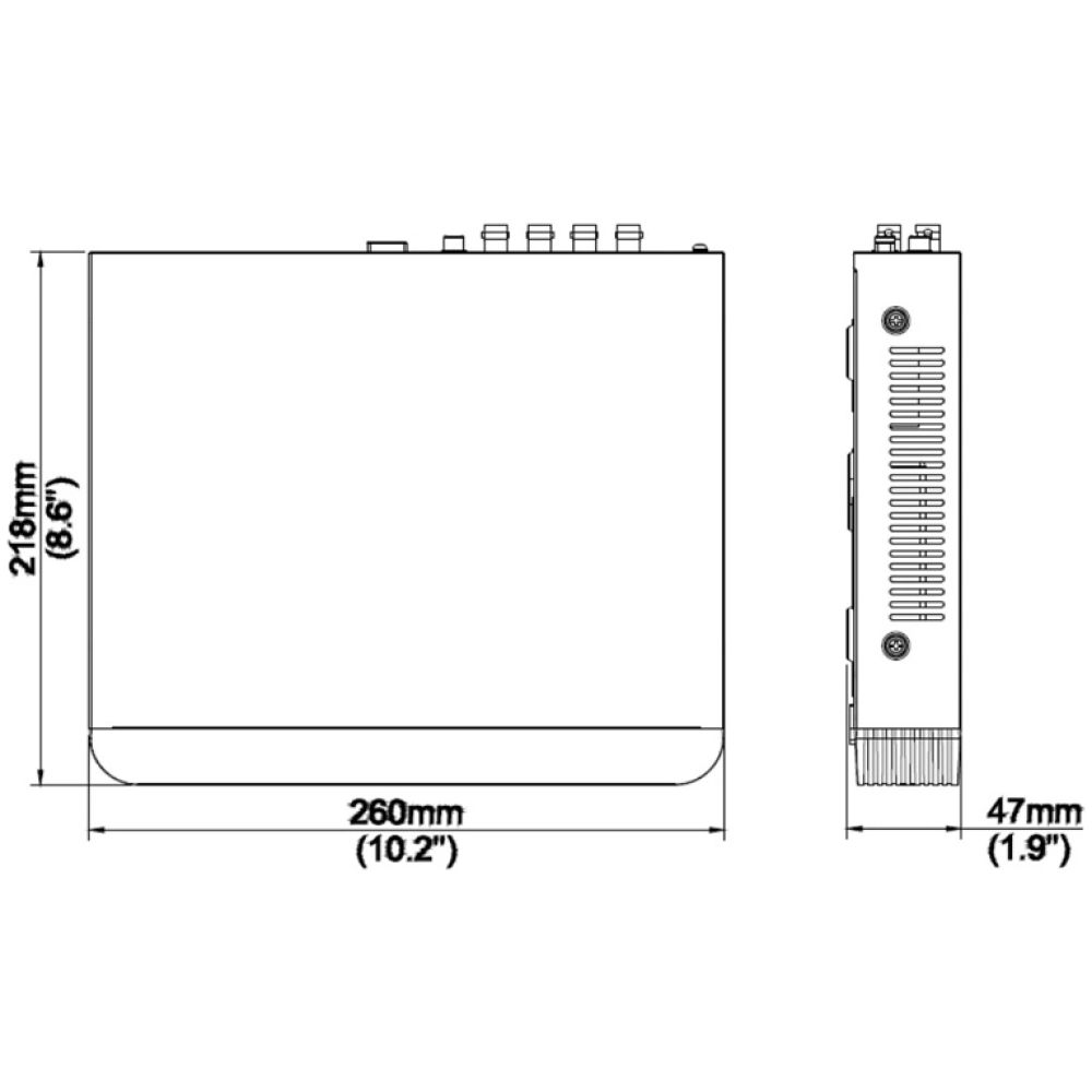 UNIARCH XVR υβριδικό καταγραφικό XVR-104G3, H.265/H.264, 5MP, 4 κανάλια - Image 3