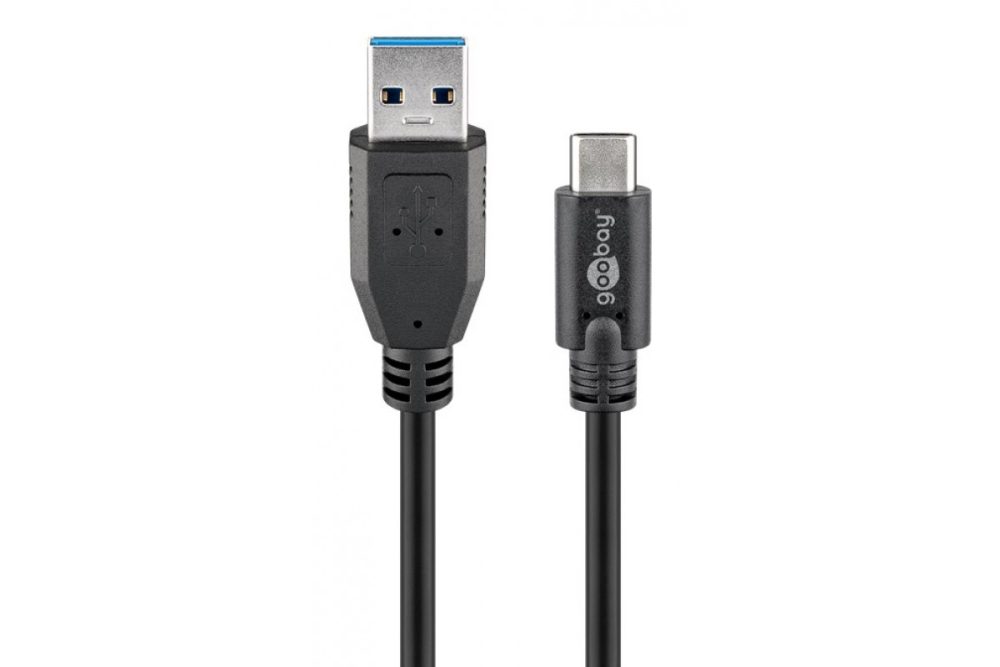 GOOBAY καλώδιο USB 3.0 σε USB-C 73141, 5Gbit/s, 3m, μαύρο