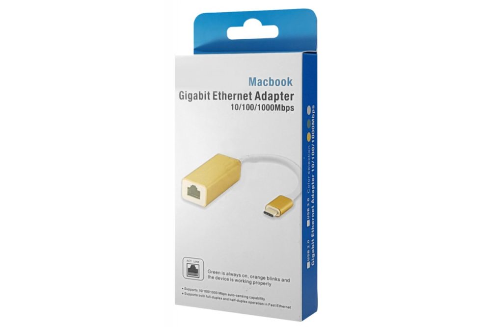 Αντάπτορας USB Type-C σε RJ45 ST735, 1000Mbps, RTL8153, ασημί - Image 2